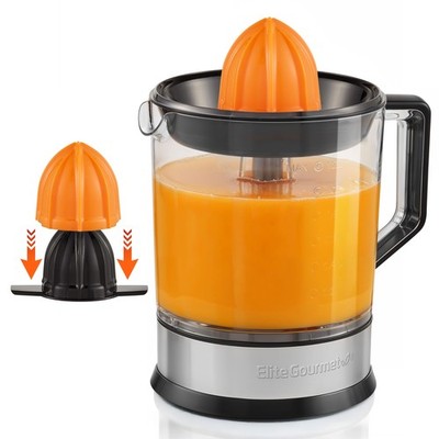 40-Watt Electric Citrus Juicer with 2 Cones, Compact, Large,1.2L/Stainless Steel