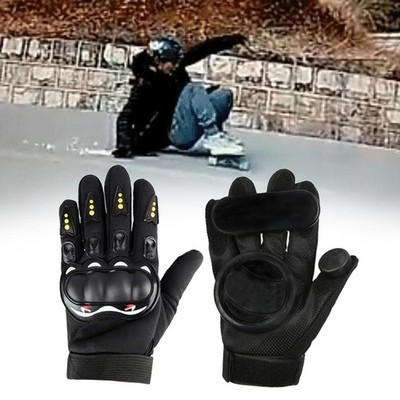 2x Herren Downhill Skateboard Handschuhe Longboard Drift Slide Brake