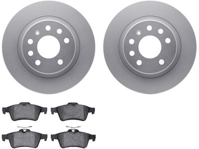 For 2003 Saab 93 Brake Pad and Rotor Kit Rear Dynamic Friction 76665BTSK Linear