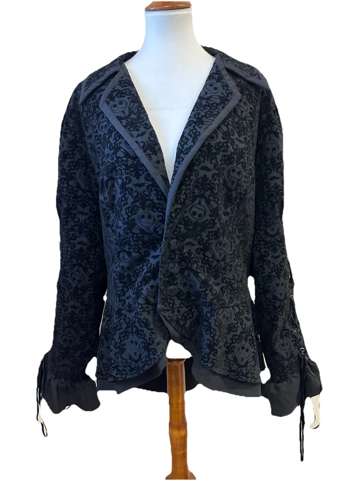 Hot Topic Noche Antes de Navidad Chaqueta Halloween Disfraz Jack 4XL Gótico Negro Foto 4 de 4