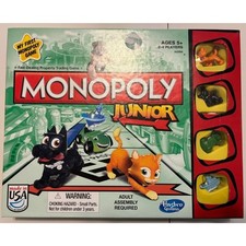 Monopoly Junior Board Game Hasbro Games Family Fun Complete