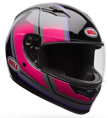 Bell Qualifier Grid Motorcycle Helmet Gray/Pink