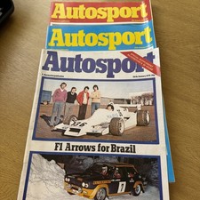 Autosport magazine good condition Bundle of Three from January 1978