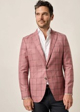 NWT johnnie-O Bartlett Sport Coat Blazer Size 40 R Reg 898 Malibu red