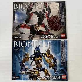 LEGO BIONICLE Skrall 8978 Tarix 8981 with booklets TUMA 8991 LOT OF 3