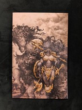 RED SONJA NOIR #1 VIRGIN DINGHEE KIM GOLD WRAPAROUND EXCLUSIVE 