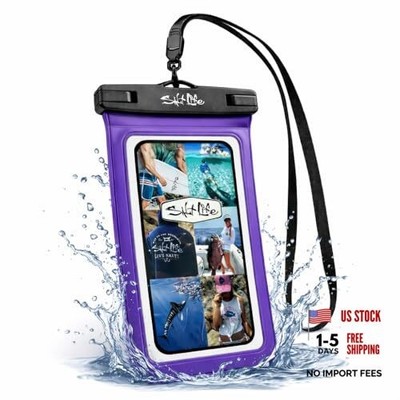 Waterproof Phone Bag Sleeve   IPX8 100% Waterproof Protection, Purple