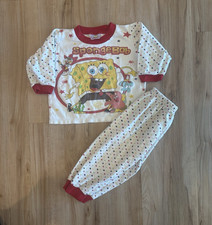 Y2K SpongeBob SquarePants Unisex Kids 2-Piece Long Sleeve Star Pajama Set