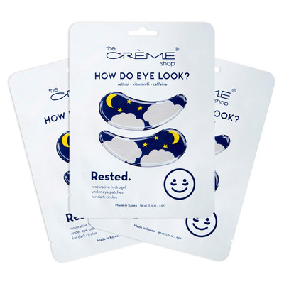 - Rested Hydrogel Under Eye Patches for Dark Circles - Korean Skincare (3 Pack)