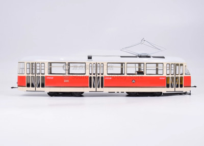 1:43 PremiumClassixxs TATRA-T1 Tram Prague Line 5001 Passenger Car Diecast Model
