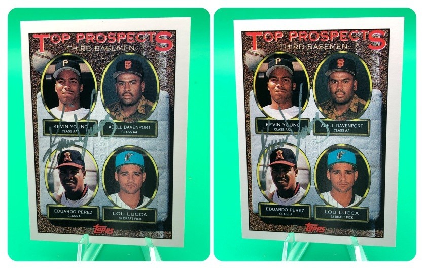 SALE!! TWO KEVIN YOUNG autographed Rookie Cards 1993 TOPPS PITTSBURGH PIRATE 3B