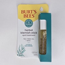 Burt's Bees Blemish Stick Spot Treatment Tea Tree Oil BHA Acne Treatment