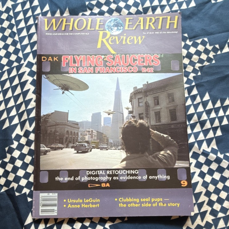 Whole Earth Review Illustrated Magazine Issue #47 July 1985 English