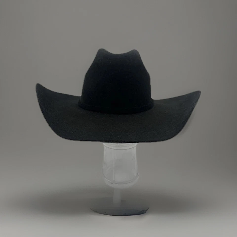 Justin authentic western headwear black Felt cowboy hat  - Image 2 of 4