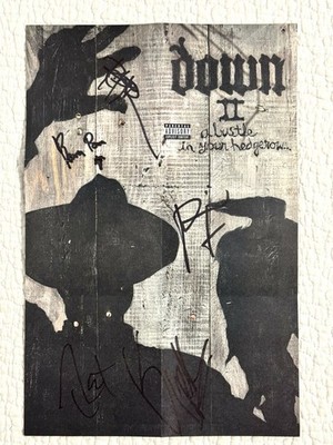 Autographed Down II CD Cover Signed By All 5 Members Phil Rex Pepper Kirk Jimmy
