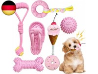 Hundespielzeug Kleine Hunde,7 StüCk Rosa Hunde Quietschspielzeug, Kauspielzeug
