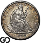 1848-O Seated Liberty Half Dollar, Tough Coin, AU Bids $440