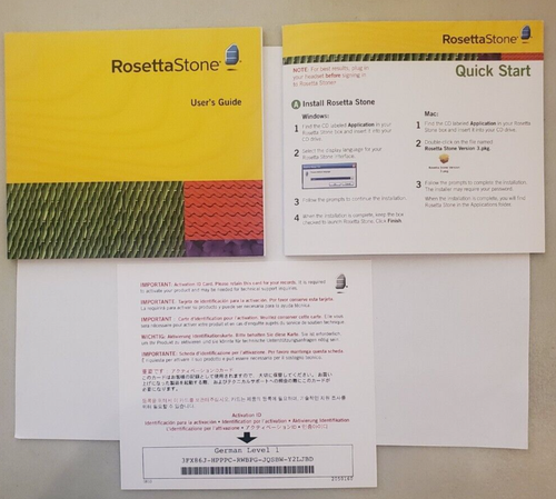 Rosetta Stone, Version Three, Level One Language German - Picture 3 of 4