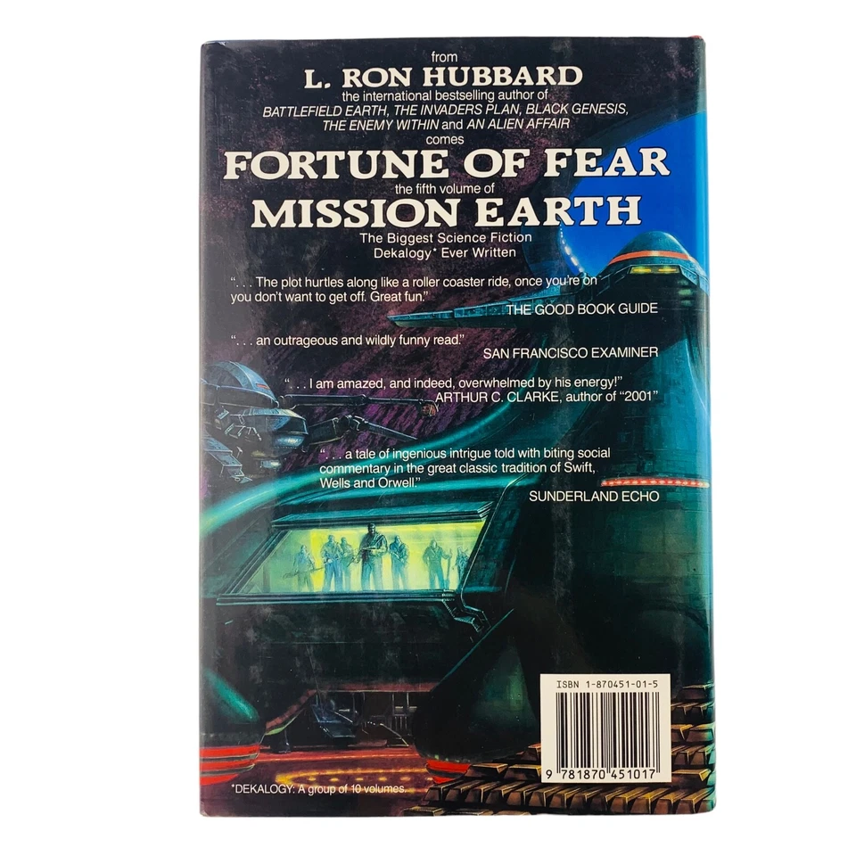 Fortune of Fear by L. Ron Hubbard Hardcover Book #5 Mission Earth Series Fiction - image 2 of 4