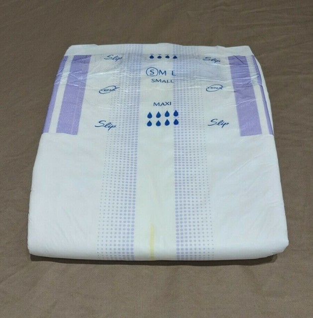 Plastic Backed Tena Slip Maxi SMALL Adult Diaper RARE Vintage (1 SAMPLE