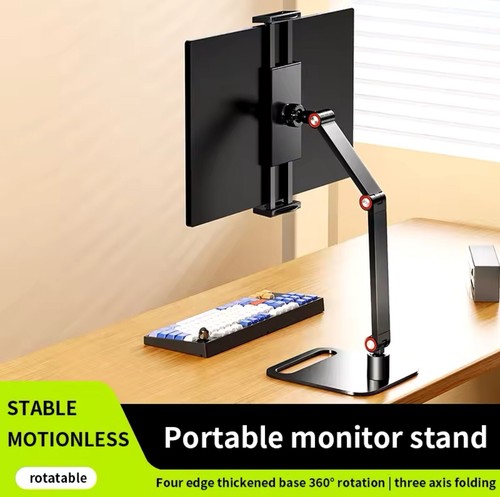 Verstellbarer Schreibtischständer aus Metall / tragbarer Monitorhalter