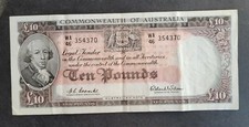 Australia 1960 Ten Pound  Coombs/Wilson banknote WA 46  ef