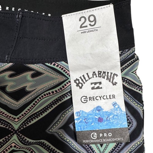 Billabong Big Boy Size 29 (XL/16) Sundays Pro Ink Black Print Board Shorts ~ NWT - Picture 9 of 13