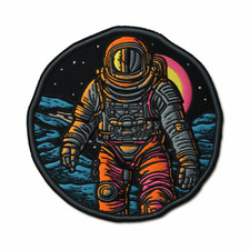 Space Astronaut Patch Embroidered Iron-on Premium Applique Clothing Outer Space