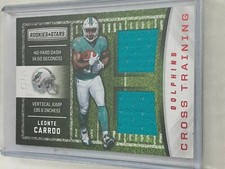 2016 Panini Rookies & Stars Football Cross Training Jersey #36 Leonte CARROO /75