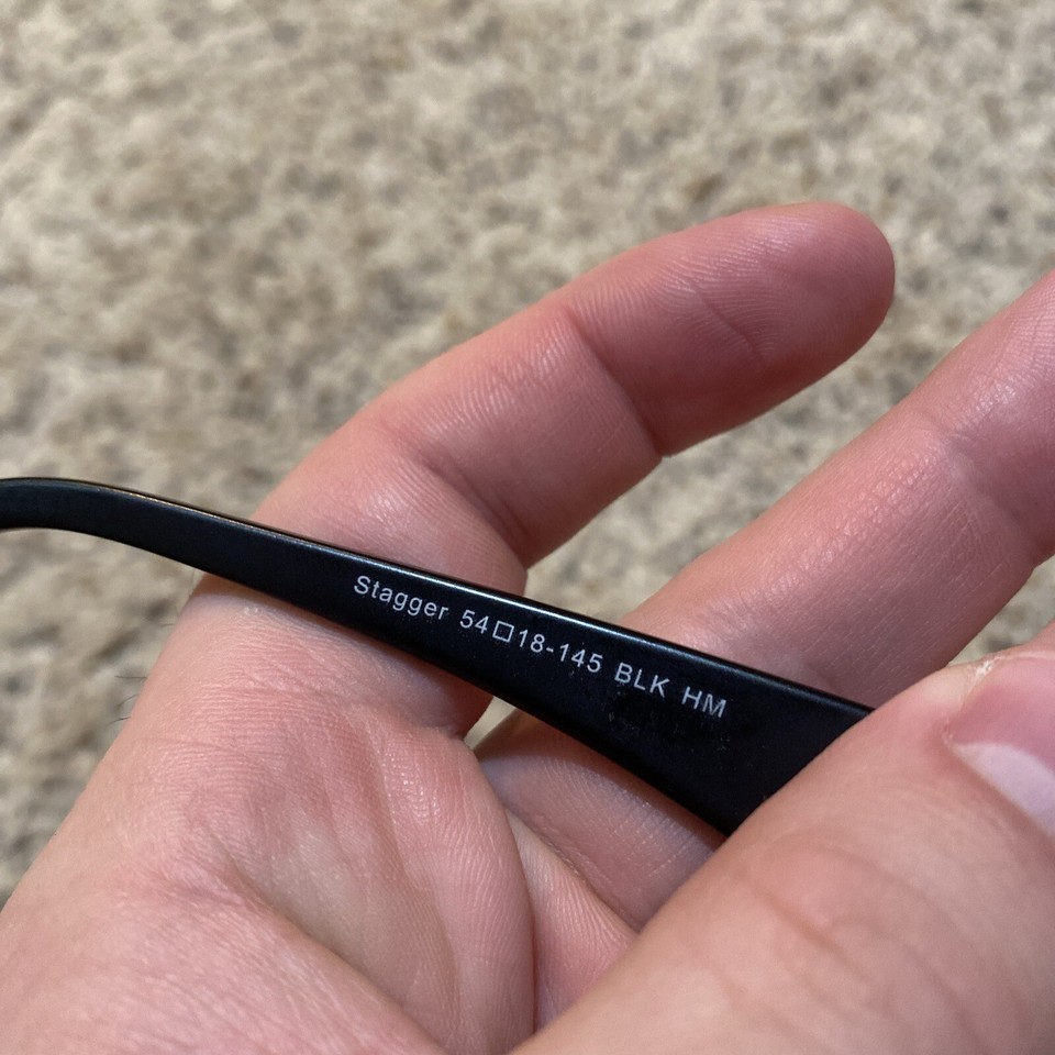 G Sport By Gargoyles Stagger 5418145 BLK HM Rectangle Eyeglass Frame