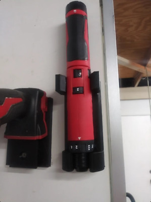 3D Printed Wall Mount for Milwaukee 2101-20 M4 1/4 Screwdriver