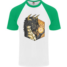Dragon Dice RPG Role Playing Games Fantasy Mens S/S Baseball T-Shirt