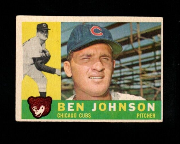 1960 Topps # 528 Ben Johnson Vg-Ex
