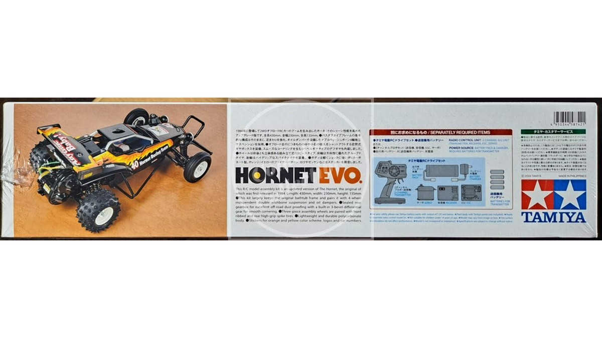Tamiya 1/10 Hornet EVO 2WD Off Road Buggy Kit w/ Motor & ESC
