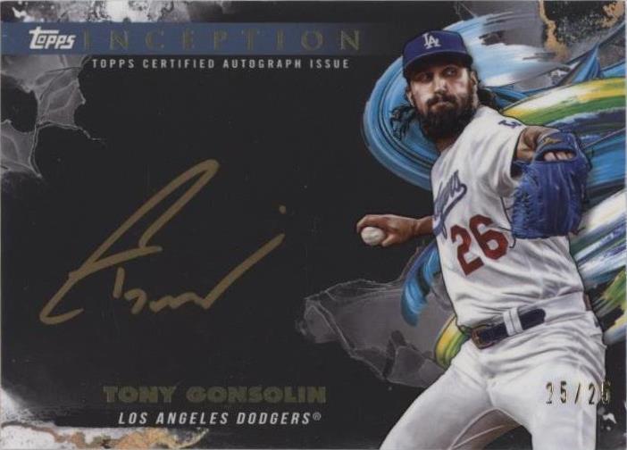 2023 Topps Inception - Silver Signings Tony Gonsolin #ISS-TG Gold Ink ...