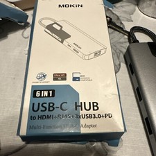 Mokin Docking Station  6 in 1, USB-C HUB
