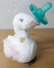 Mary Meyer WubbaNub Itsy Glitzy Swan Pacifier Latex,BPA,PVC,Phthalate Free NEW