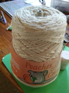 Peaches Cream Yarn Cone Ebay