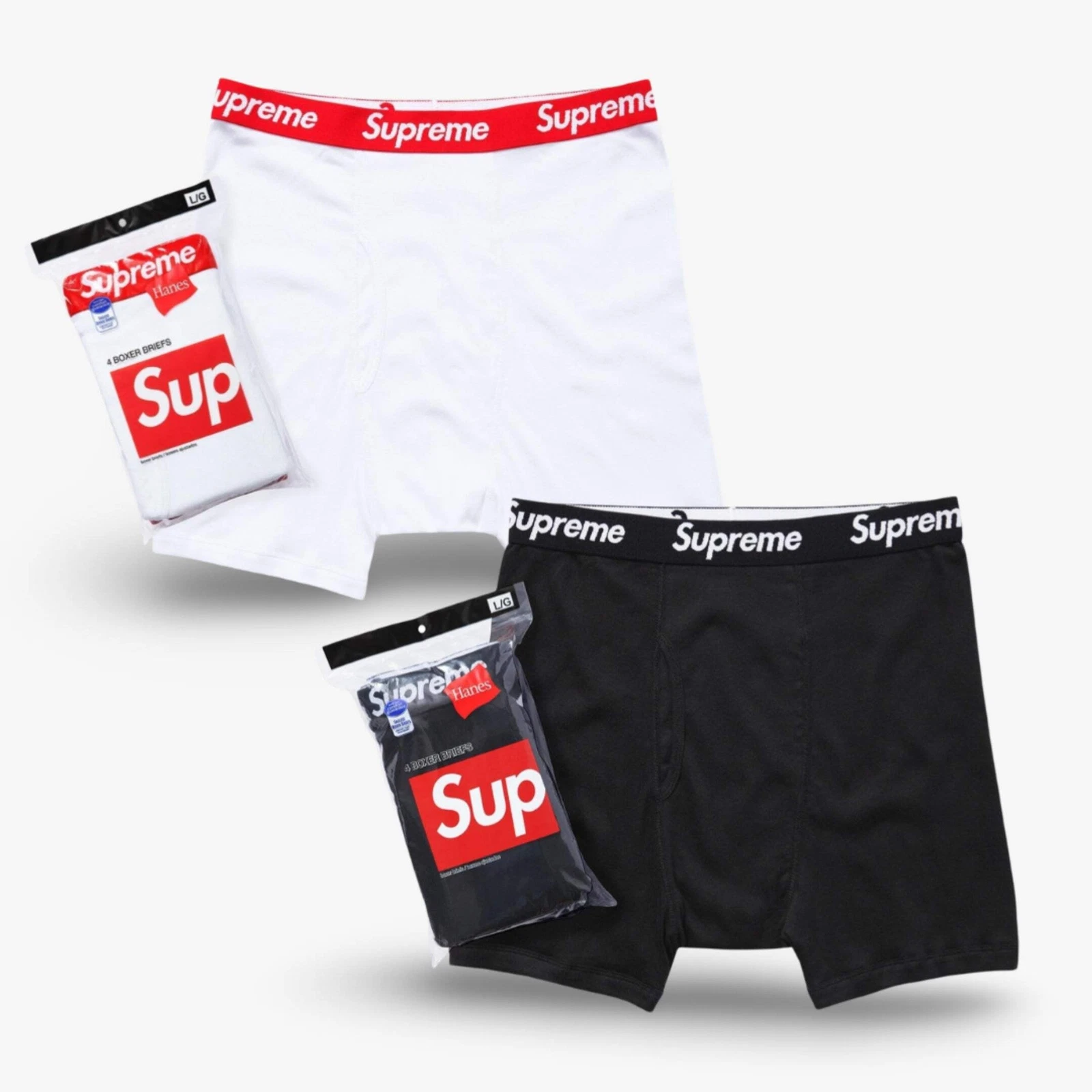 Boxer slip Supreme x Hanes (lot de 4) sous vêtement