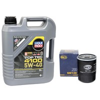MotoröL Set 4100 5W-40 5 Liter ÖLfilter SM148 FüR Nissan Micra Toyota Avensis