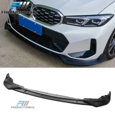Fits 23-25 BMW G20 320i 330i 330e M340i M Sport Front Bumper Lip Matte Black PP