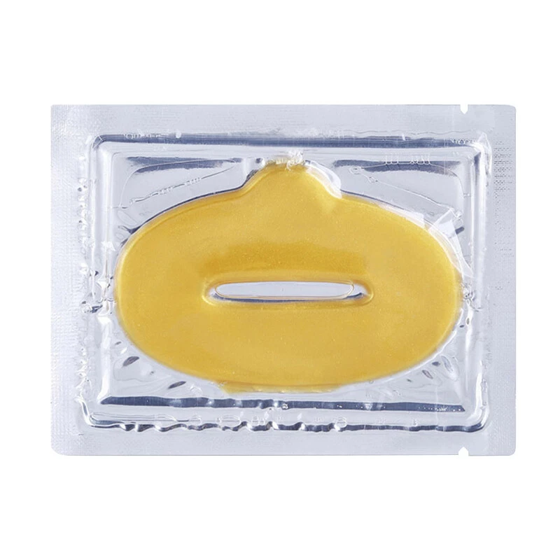 5PC Gold Lip Masks Crystal Collagen Lip Plumping Anti Ageing Moisturising Masks