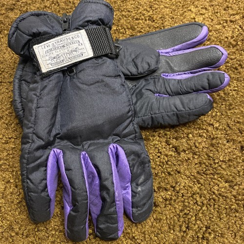 Guanti vintage Levis LEVI STRAUSS & CO isolati clima freddo uomo grandi RARI - Foto 1 di 9