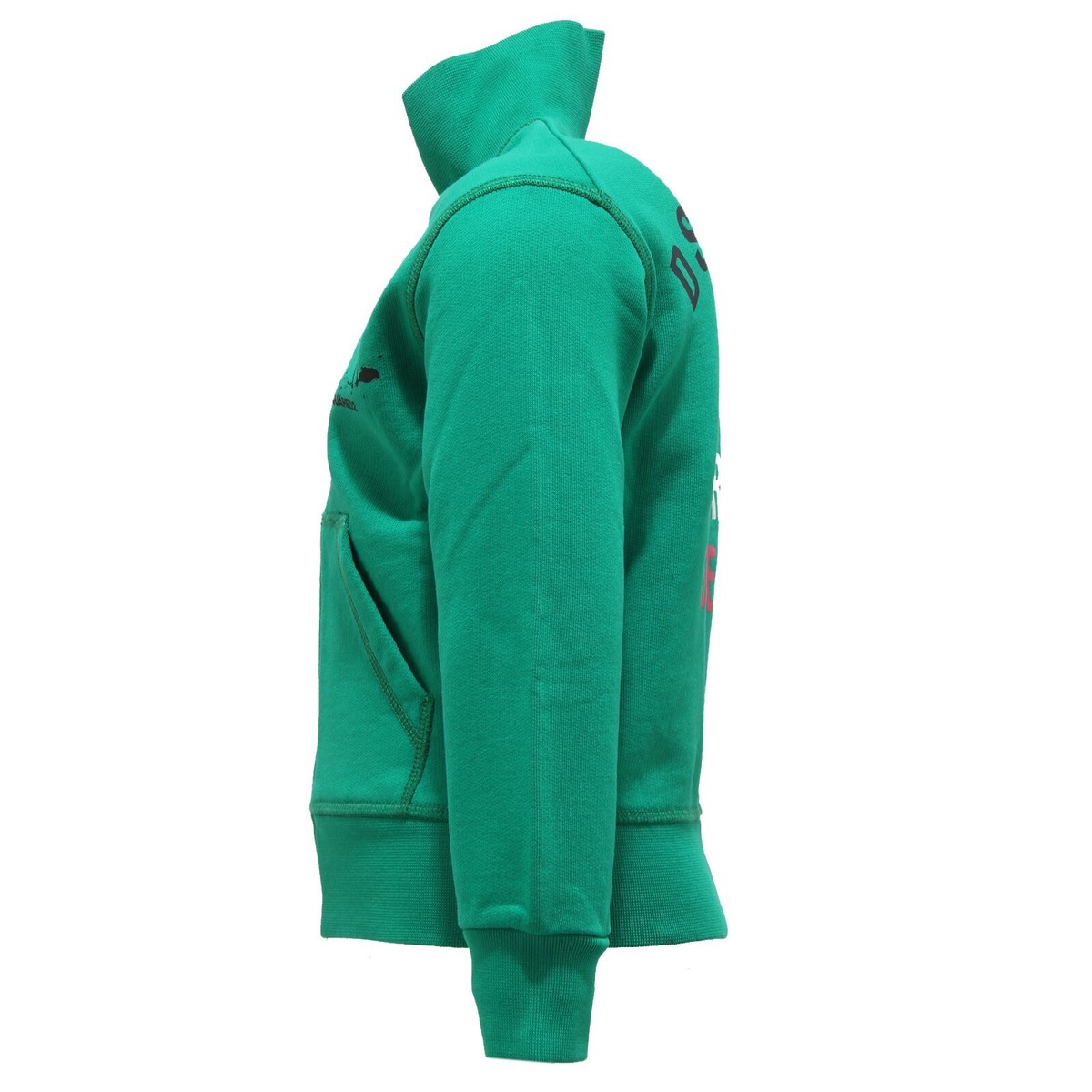 3939T felpa bimbo DSQUARED2 verde ful zip cotone sweatshirt kid | eBay