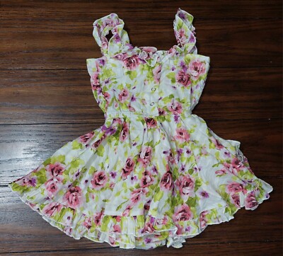 Little Minis Toddler Girls Floral Square Neck Dress Attached Bloomers 2T | eBay Little Minis Toddler Girls Floral Square Neck Dress Attached Bloomers 2T | eBay