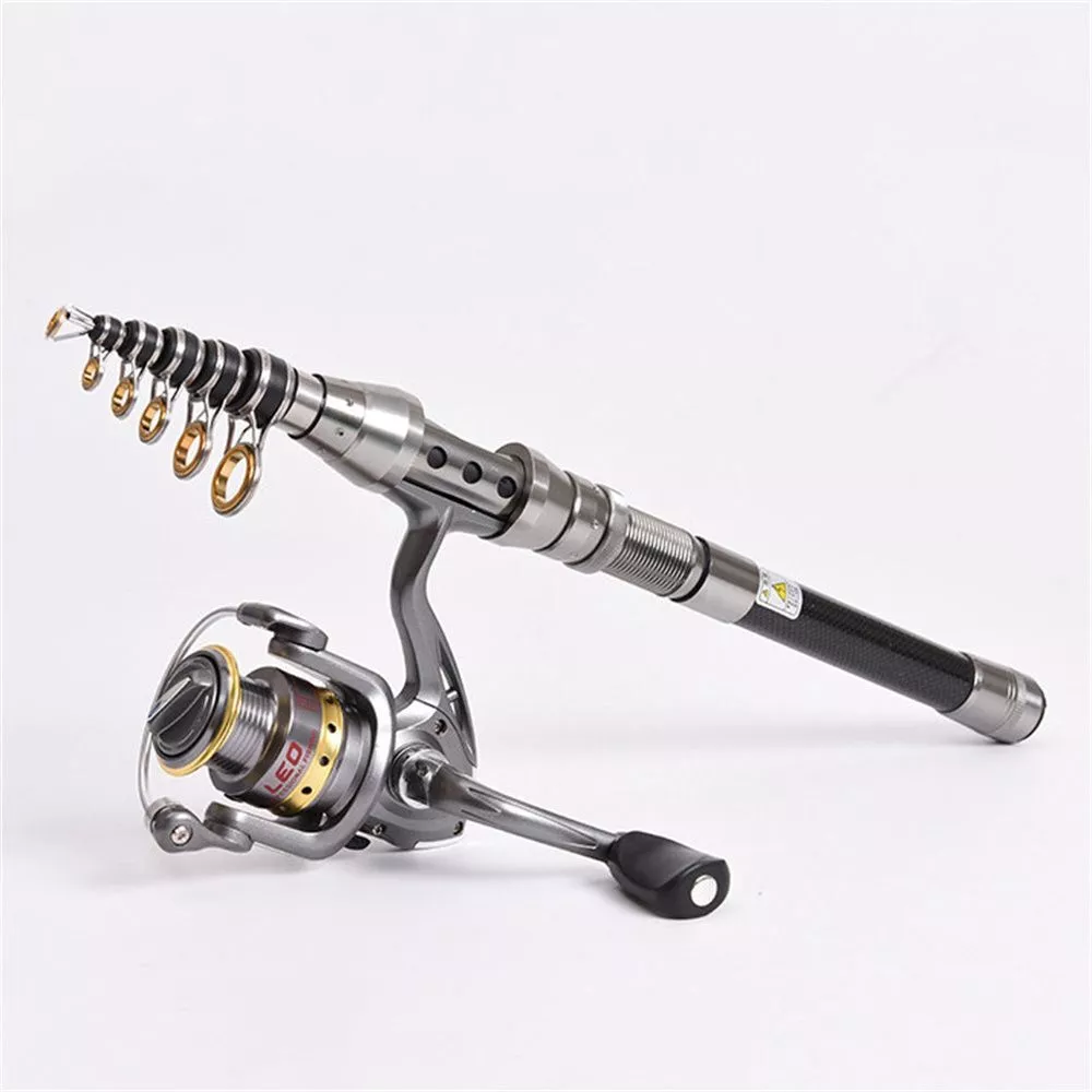 Portable Telescopic Fishing Rod Carbon Fiber Travel Retractable Spinning  Poles