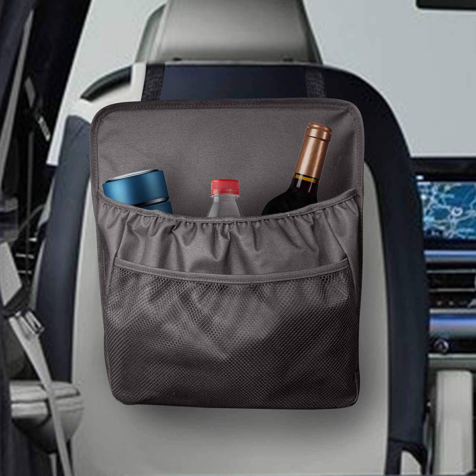 Car Rear Seat Back Multi Hanging Nets Mesh Pocket Storage Bag Organizer Holder