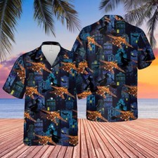 US Navy Grumman F 14 Tomcat Halloween Hawaiian Shirt