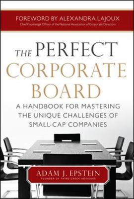 The Perfect Corporate Board: A Handbook - 9780071799546, hardcover, EPSTEIN, new