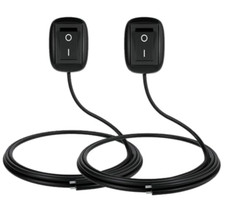 2Pcs 12V Car Rocker Switches with Adhesive, 1M Cable for Lamps & Universal Use